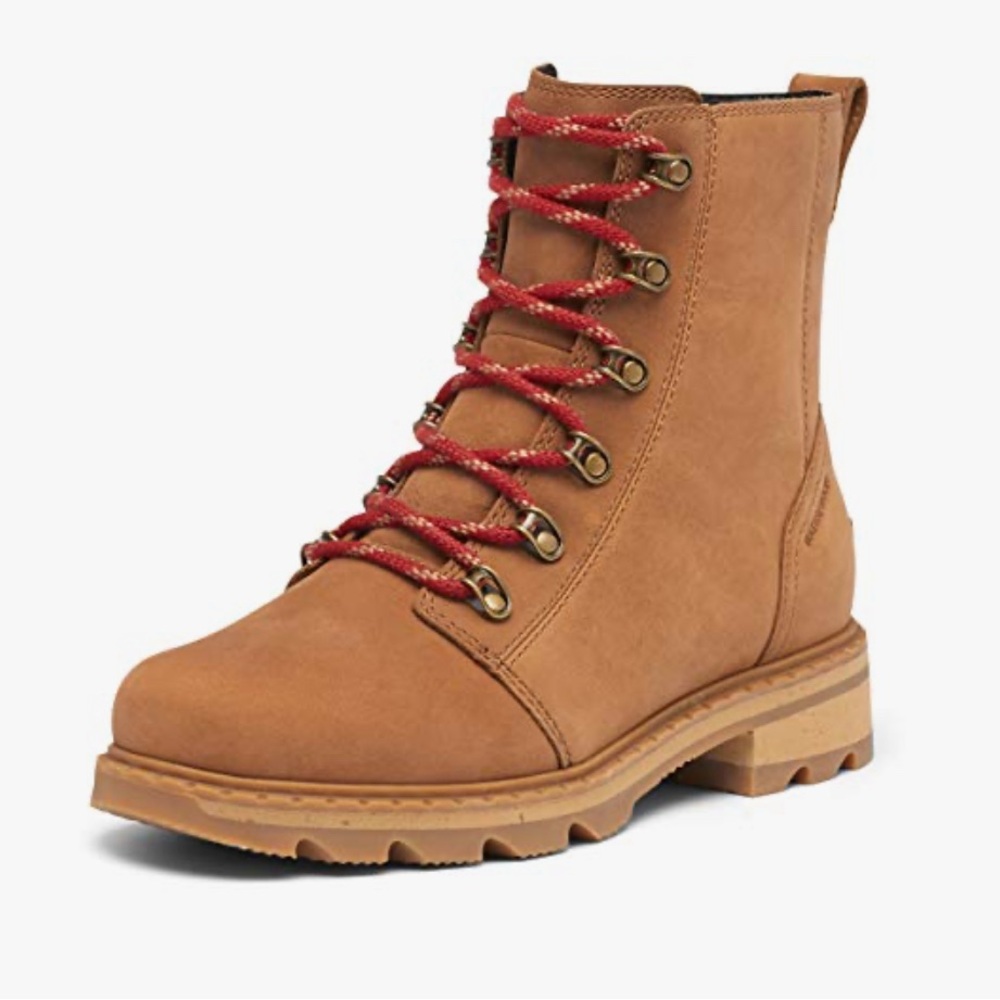 Sorel Lennox Lace Waterproof Rain Boot, Velvet Tan, Size 7